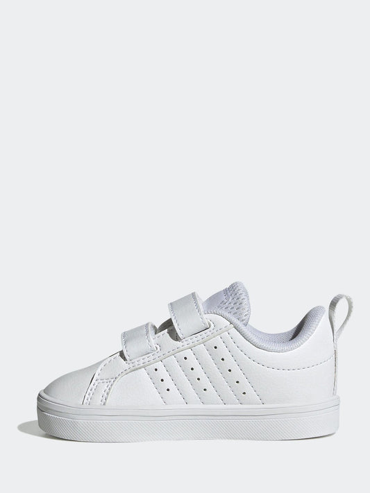 adidas White VS Pace 2.0 Hook and Loop Infant Trainers image 2
