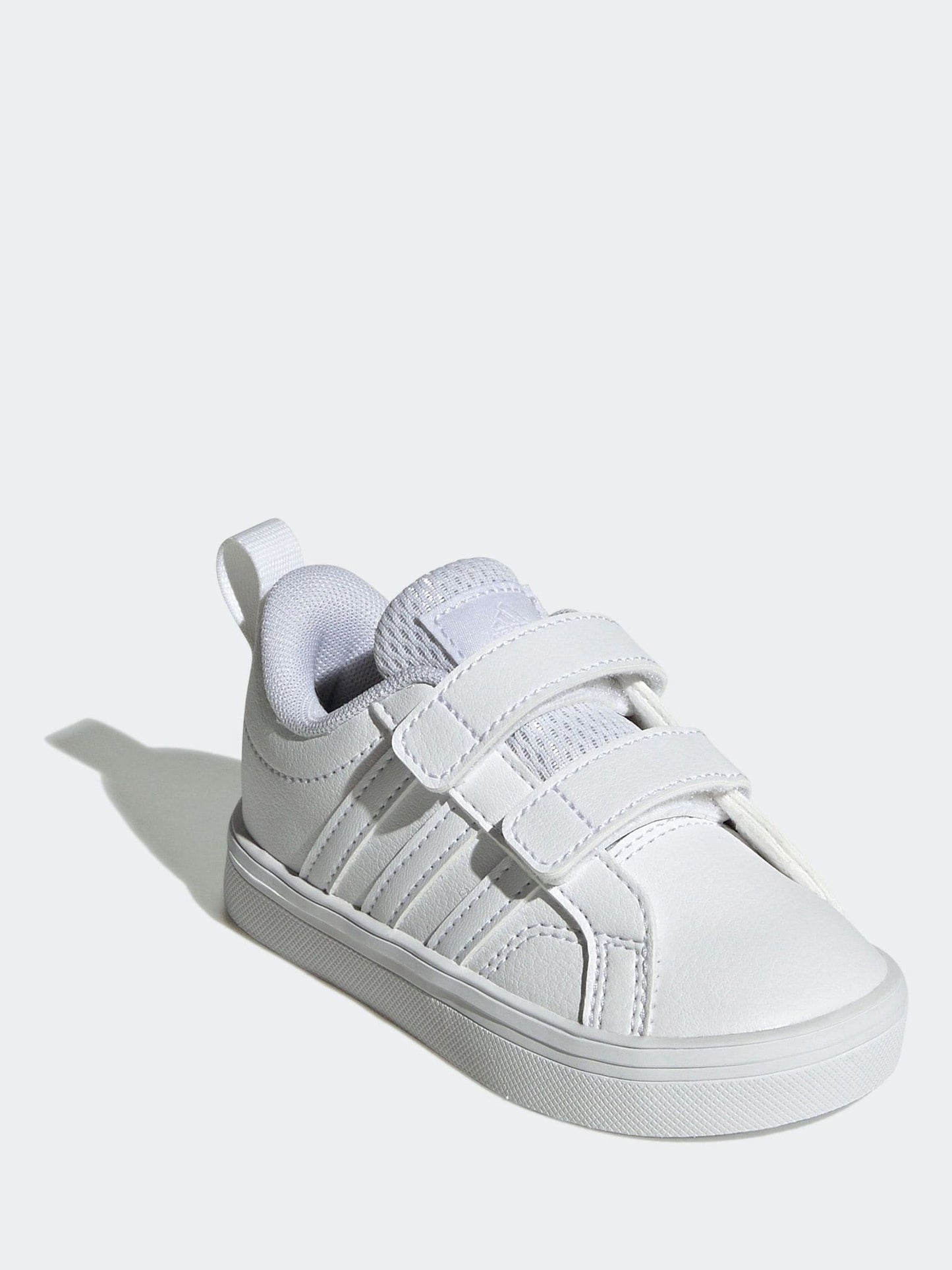 adidas White VS Pace 2.0 Hook and Loop Infant Trainers image 3