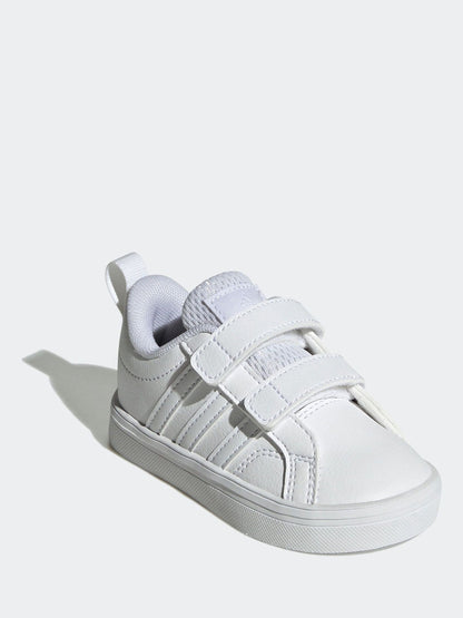 adidas White VS Pace 2.0 Hook and Loop Infant Trainers image 3