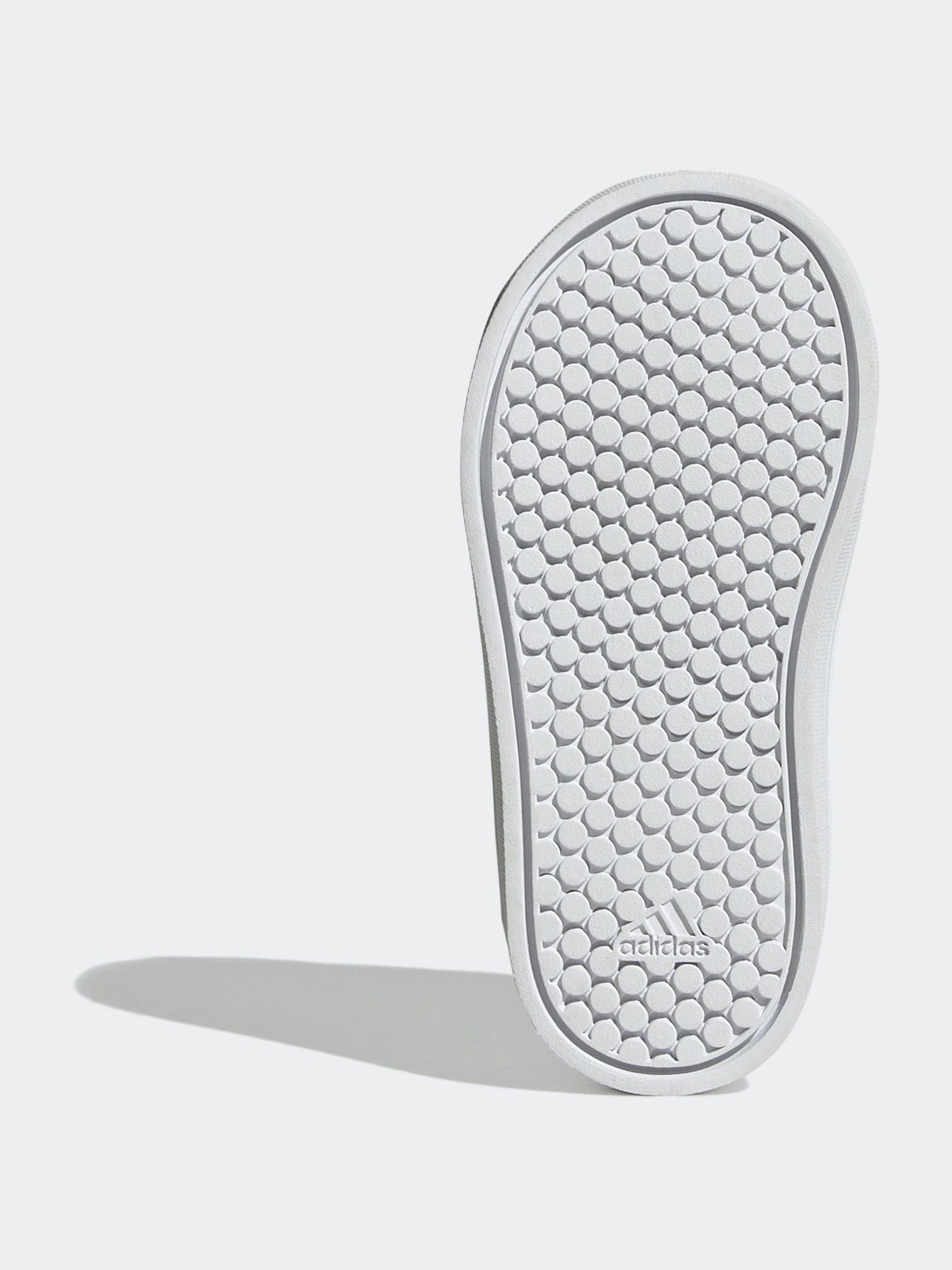 adidas White VS Pace 2.0 Hook and Loop Infant Trainers image 5