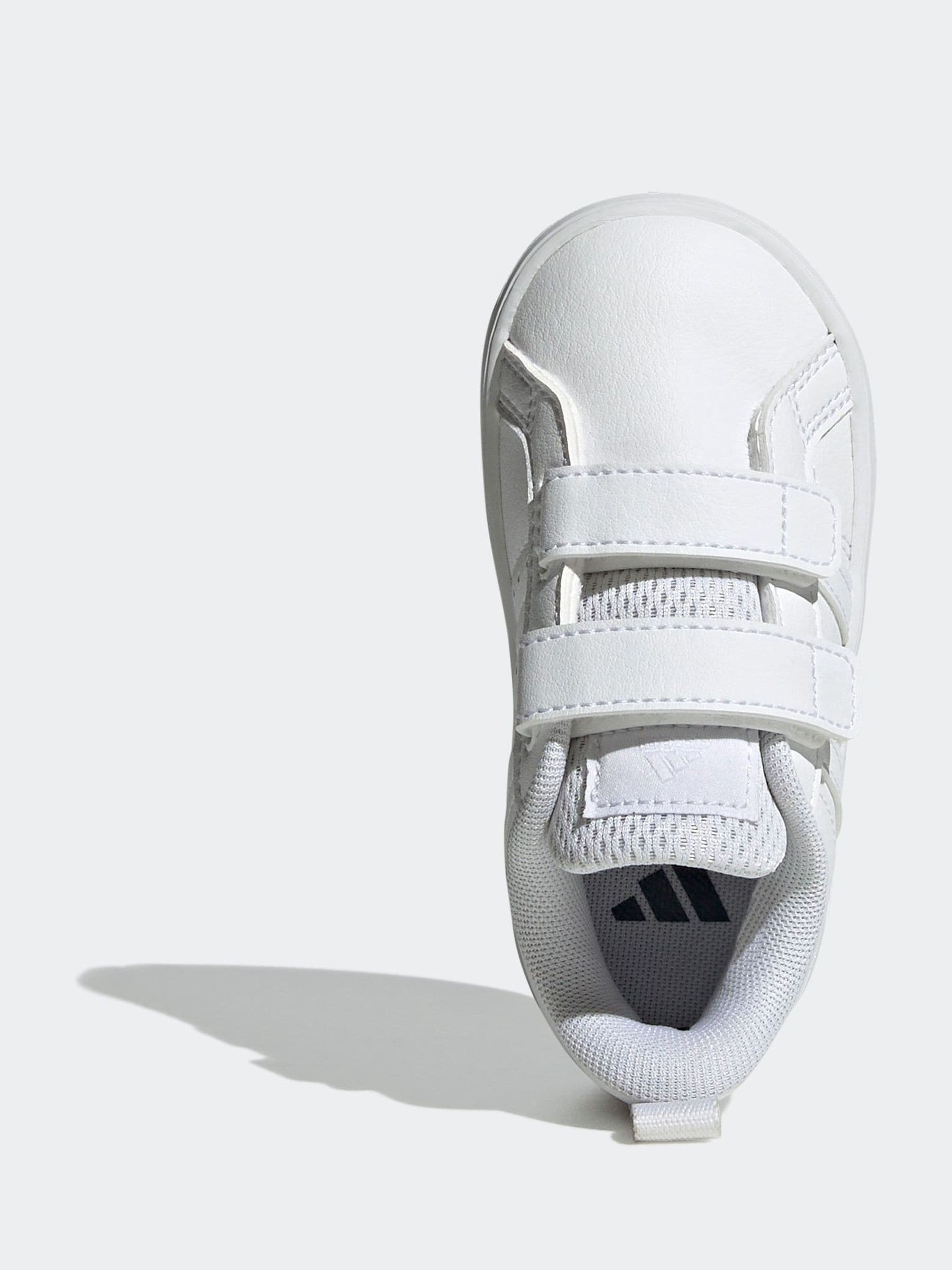 adidas White VS Pace 2.0 Hook and Loop Infant Trainers image 6
