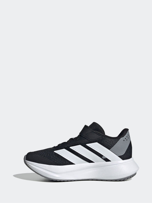 adidas Black/White Duramo SL Hook and Loop Running Kids Trainers image 2