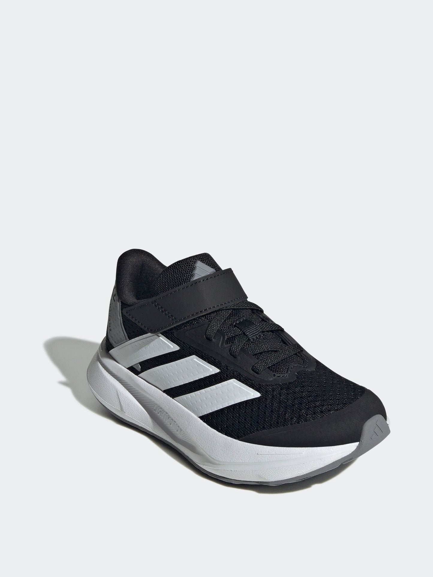 adidas Black/White Duramo SL Hook and Loop Running Kids Trainers image 3