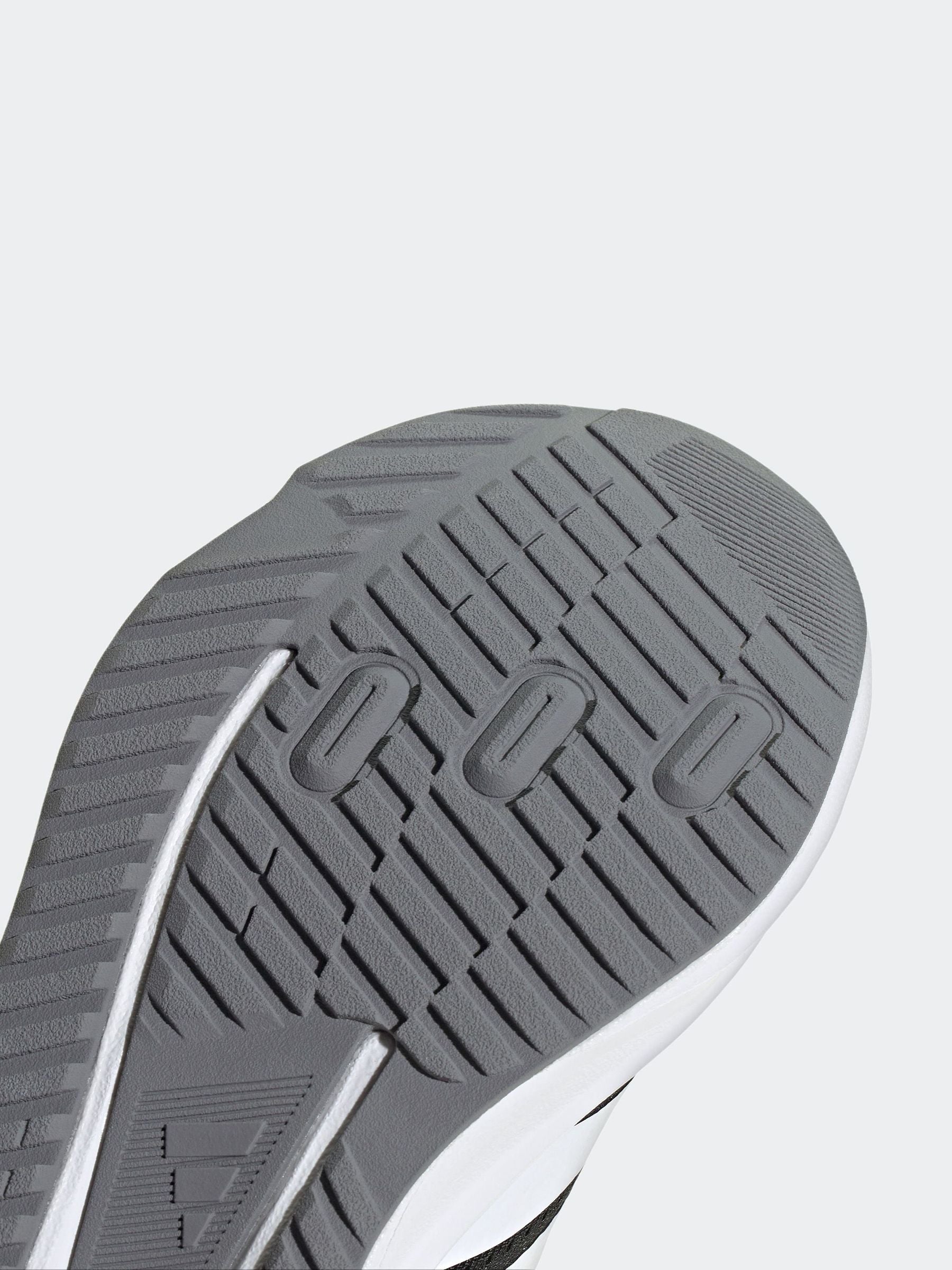 adidas Black/White Duramo SL Hook and Loop Running Kids Trainers image 9
