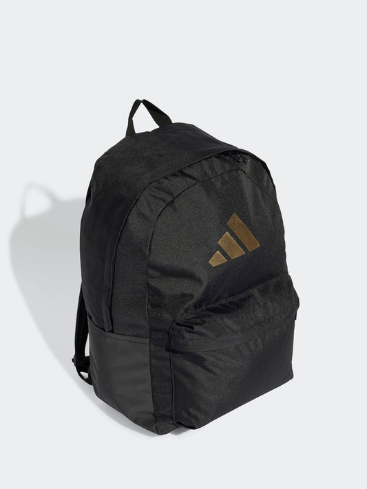 adidas Black Classic 3 Bar Logo Backpack image 1