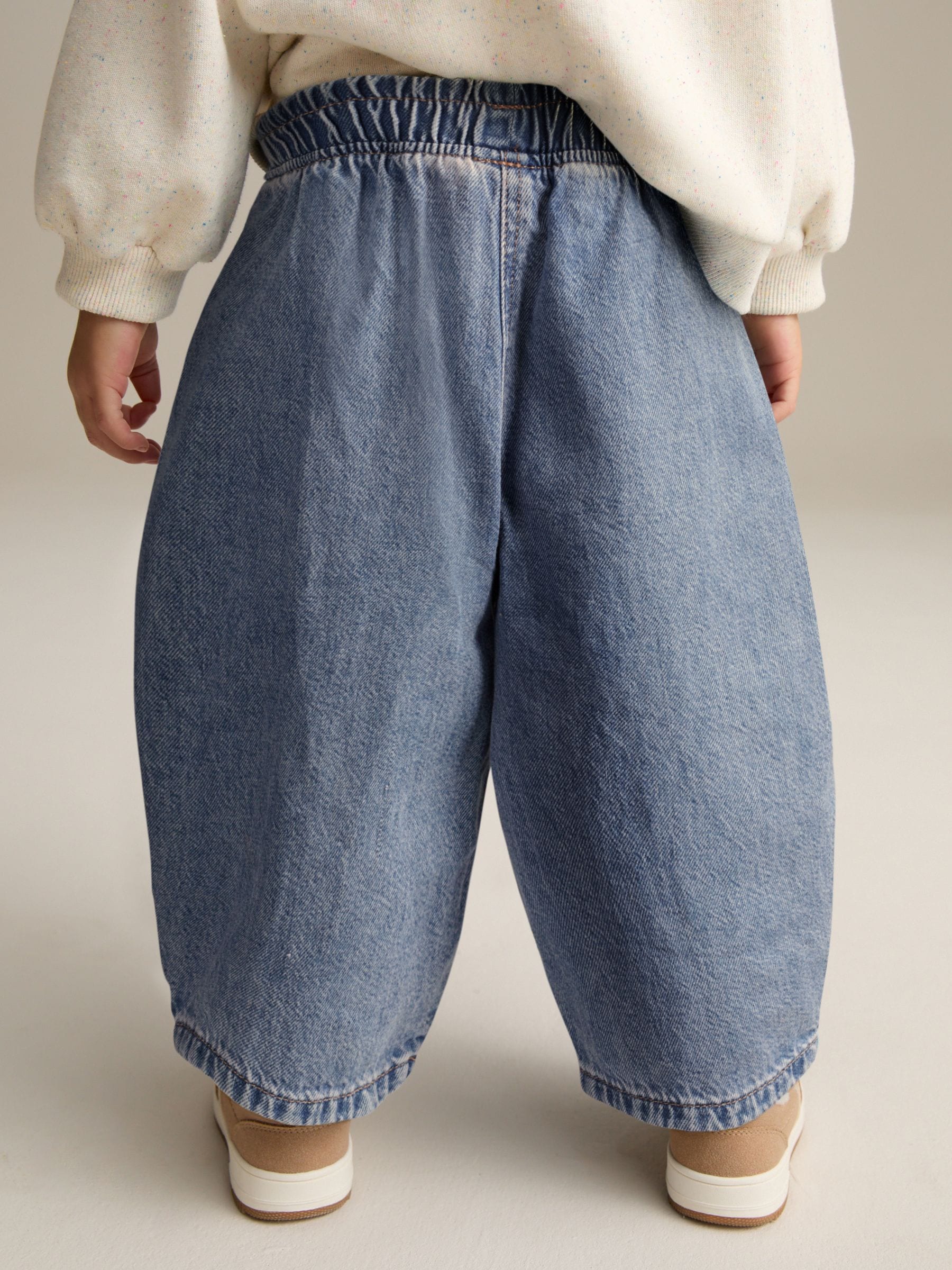 Dsiney Kidz - Mid Blue Denim Barrel 100% Cotton Jeans (3mths-7yrs) image 3