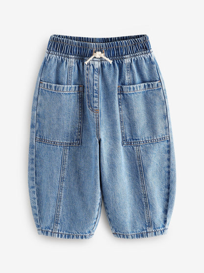 Dsiney Kidz - Mid Blue Denim Barrel 100% Cotton Jeans (3mths-7yrs) image 5