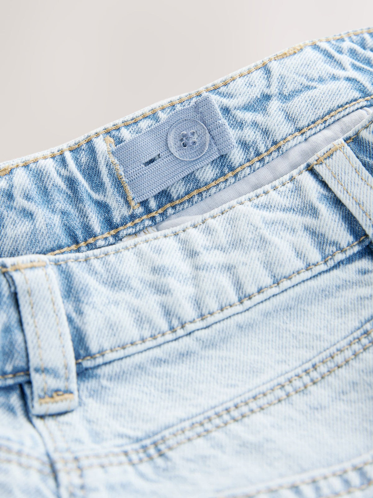 Dsiney Kidz - Light Blue 100% Cotton Frayed Edge Distressed Shorts (3-16yrs) image 8