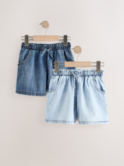 Dsiney Kidz - Mid Blue Denim Shorts 2 Pack (3-16yrs) image 1