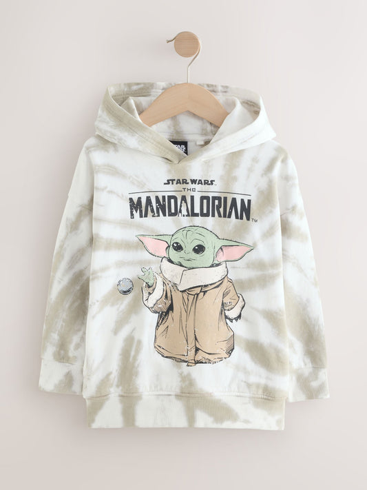 Stone Tie Dye Grogu Mandalorian 100% Cotton Hoodie (3-16yrs)