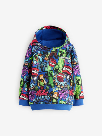 Cobalt Blue Minecraft Hoodie (3-16yrs)