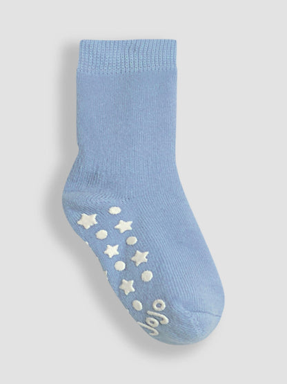 JoJo Maman Bébé Natural Blue 3-Pack Extra Thick Socks image 3