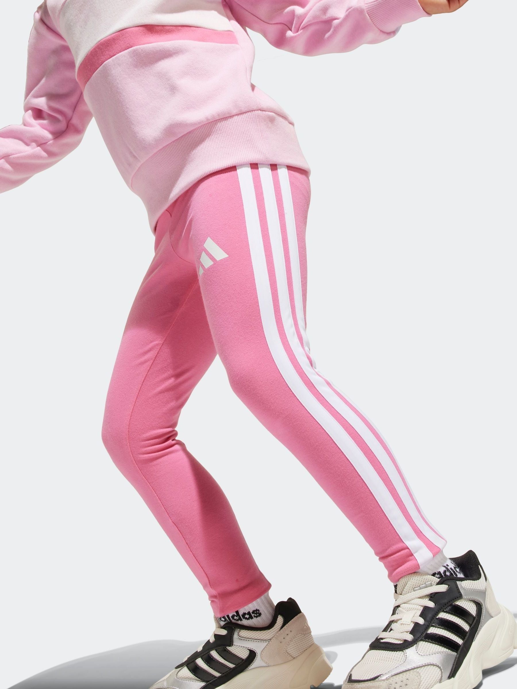 adidas Pink Essentials Tiberio Hoodie and Legging Set Little Kids image 4