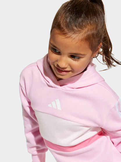 adidas Pink Essentials Tiberio Hoodie and Legging Set Little Kids image 5