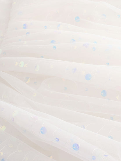 White Sequin Occasion Dress (3-16yrs) image 8