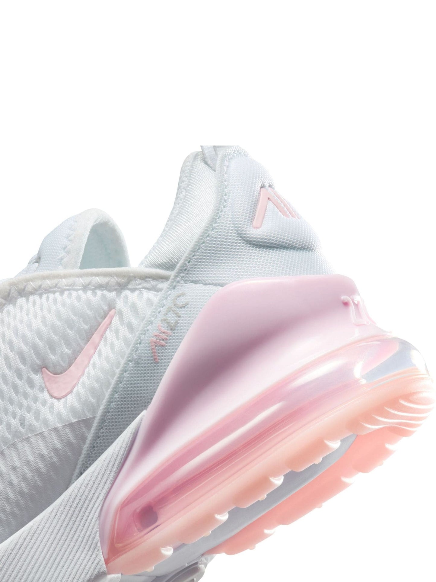 Nike White/Pink Foam Junior Air Max 270 Trainers image 10