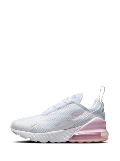 Nike White/Pink Foam Junior Air Max 270 Trainers image 2