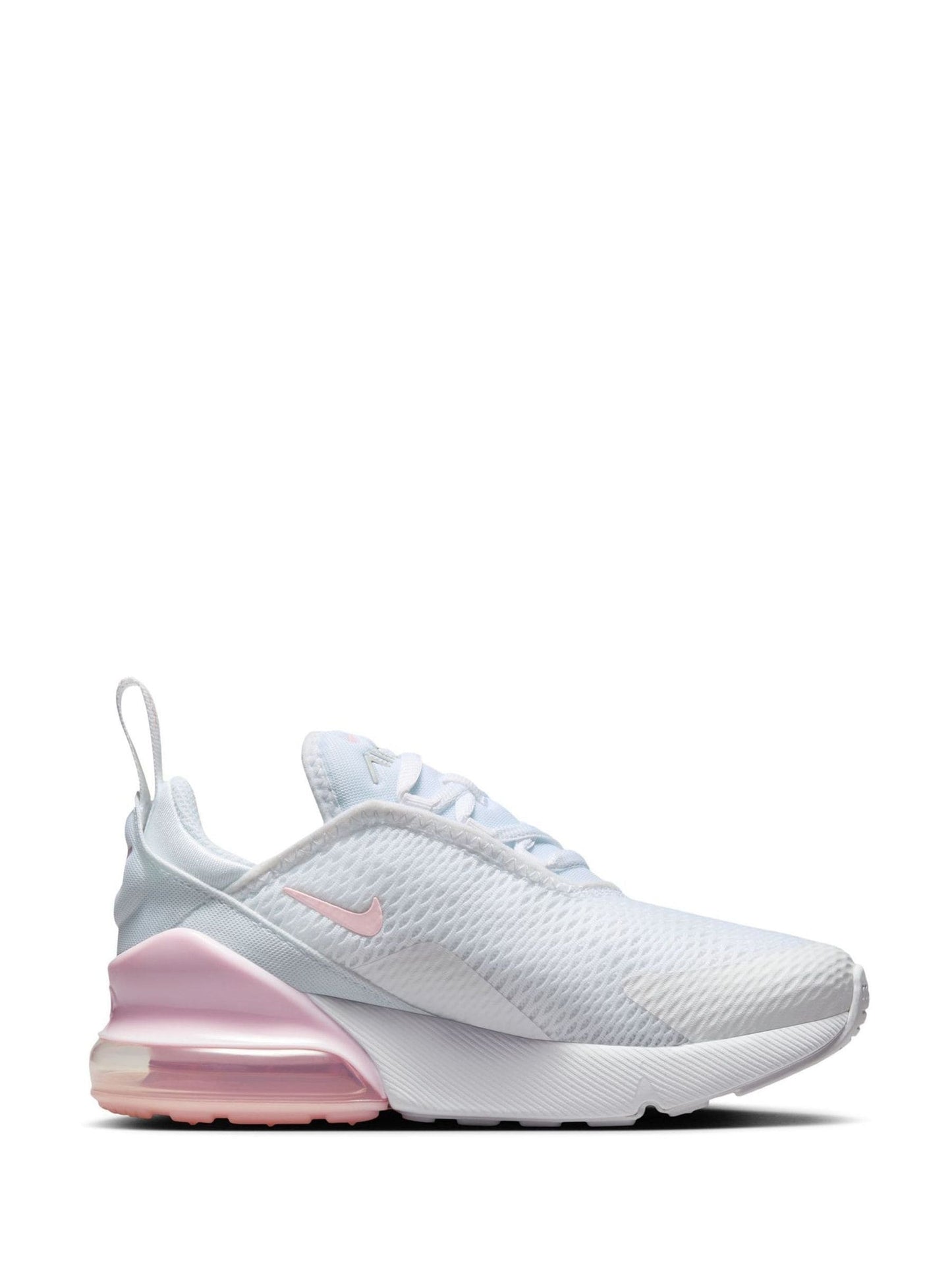 Nike White/Pink Foam Junior Air Max 270 Trainers image 3