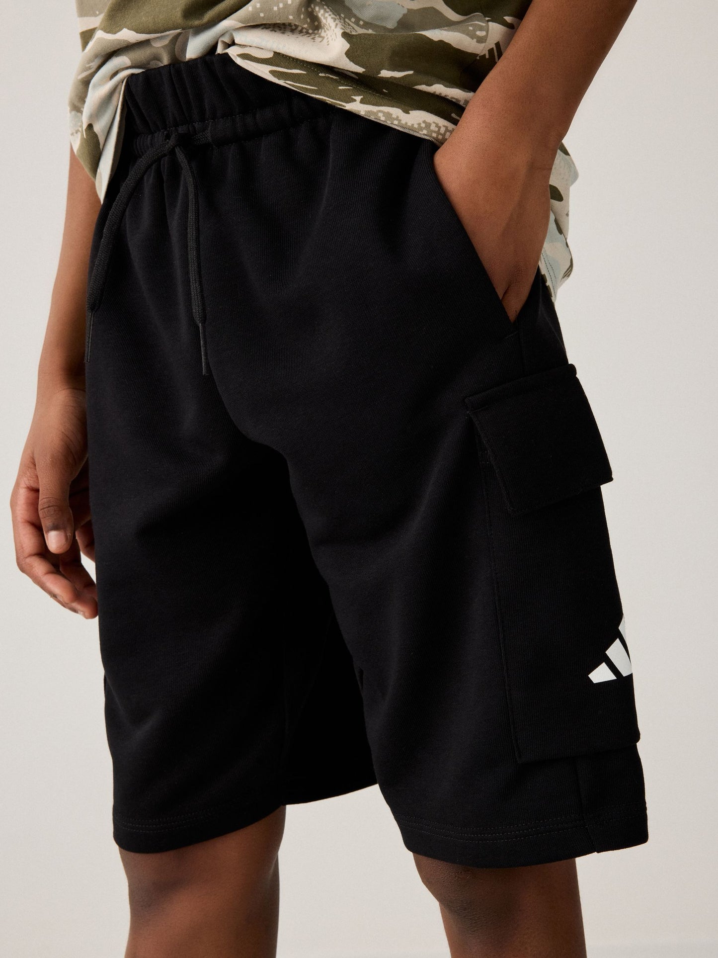 Dsiney Kidz - adidas Black Essentials Kids Cargo Shorts image 5