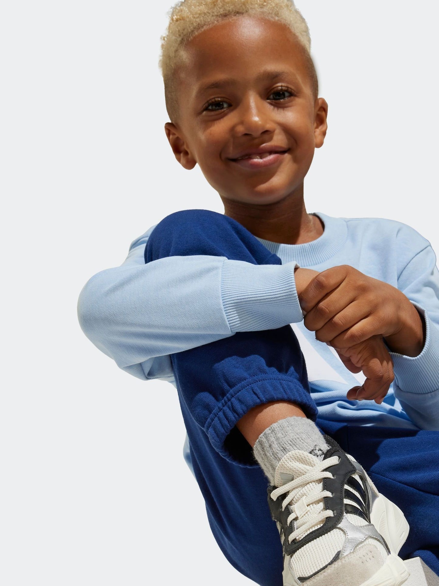 Dsiney Kidz - adidas Blue Essentials Infant Kids Joggers Set image 2