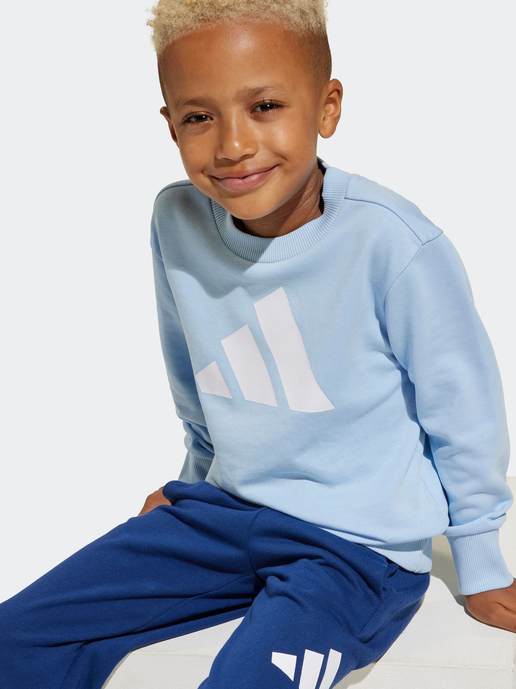 Dsiney Kidz - adidas Blue Essentials Infant Kids Joggers Set image 3