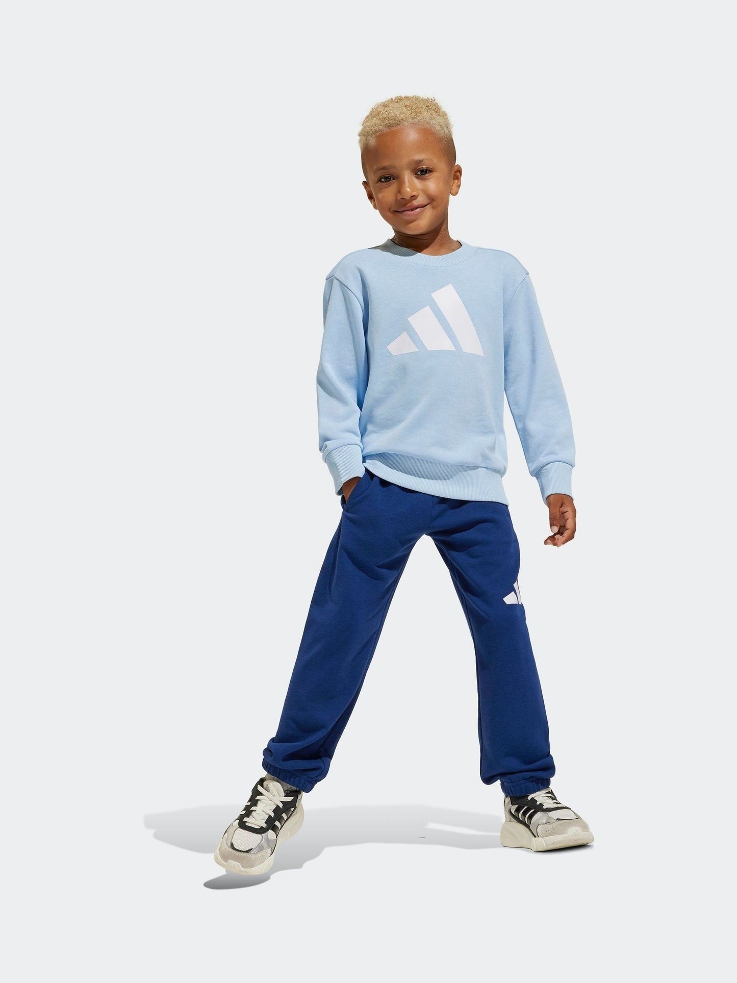 Dsiney Kidz - adidas Blue Essentials Infant Kids Joggers Set image 5