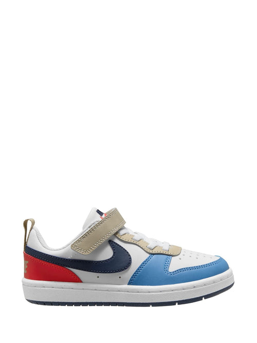 Nike White Blue Red Junior Court Borough Low Recraft Trainers image 1