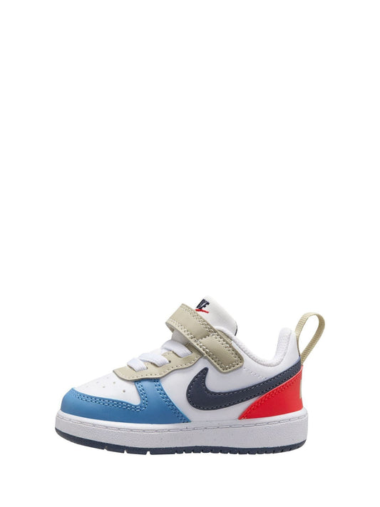 Nike White Blue Red Infant Court Borough Low Recraft Trainers image 2