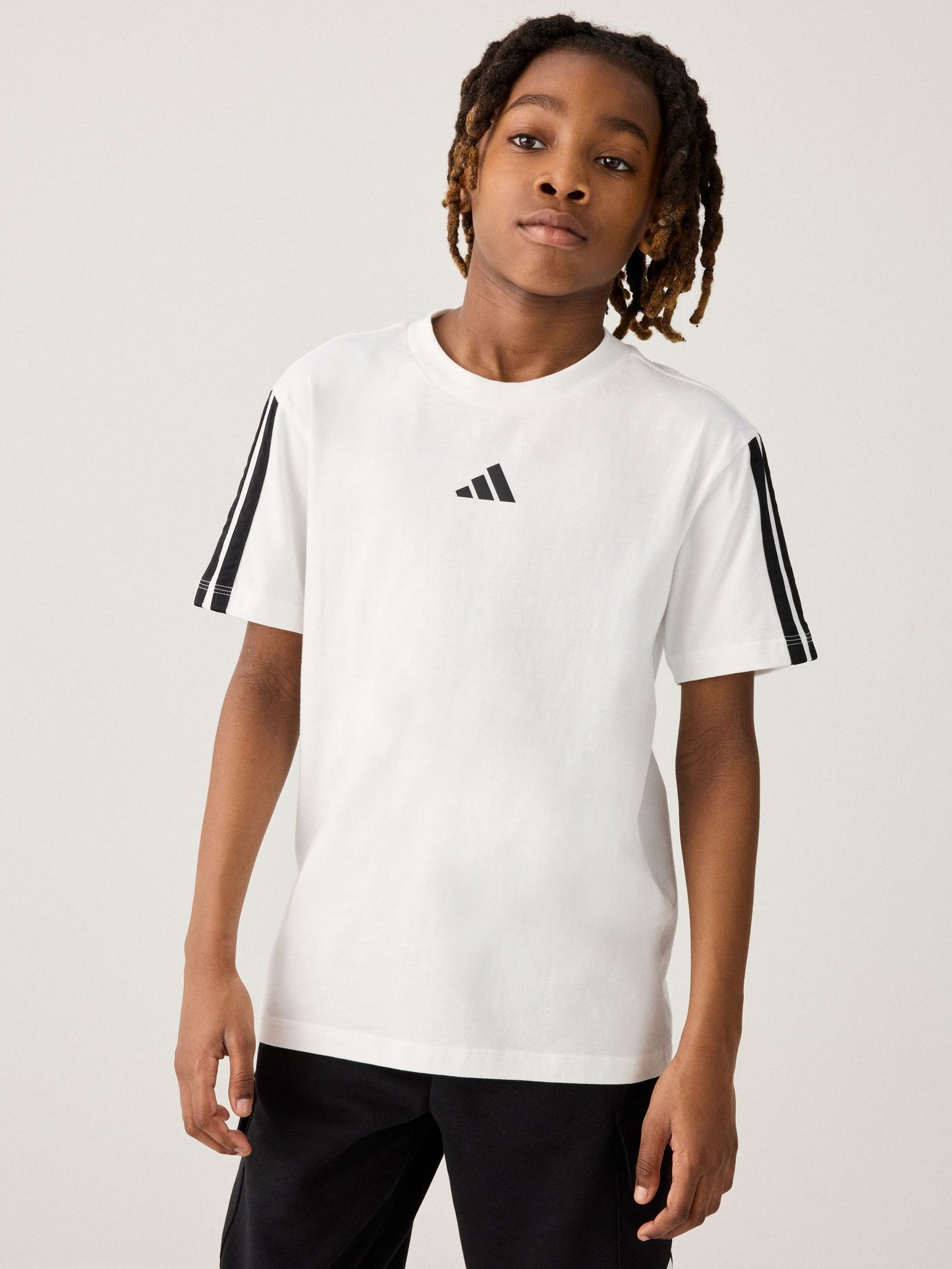 Dsiney Kidz - adidas White/Black Essentials Kids T-Shirt image 1