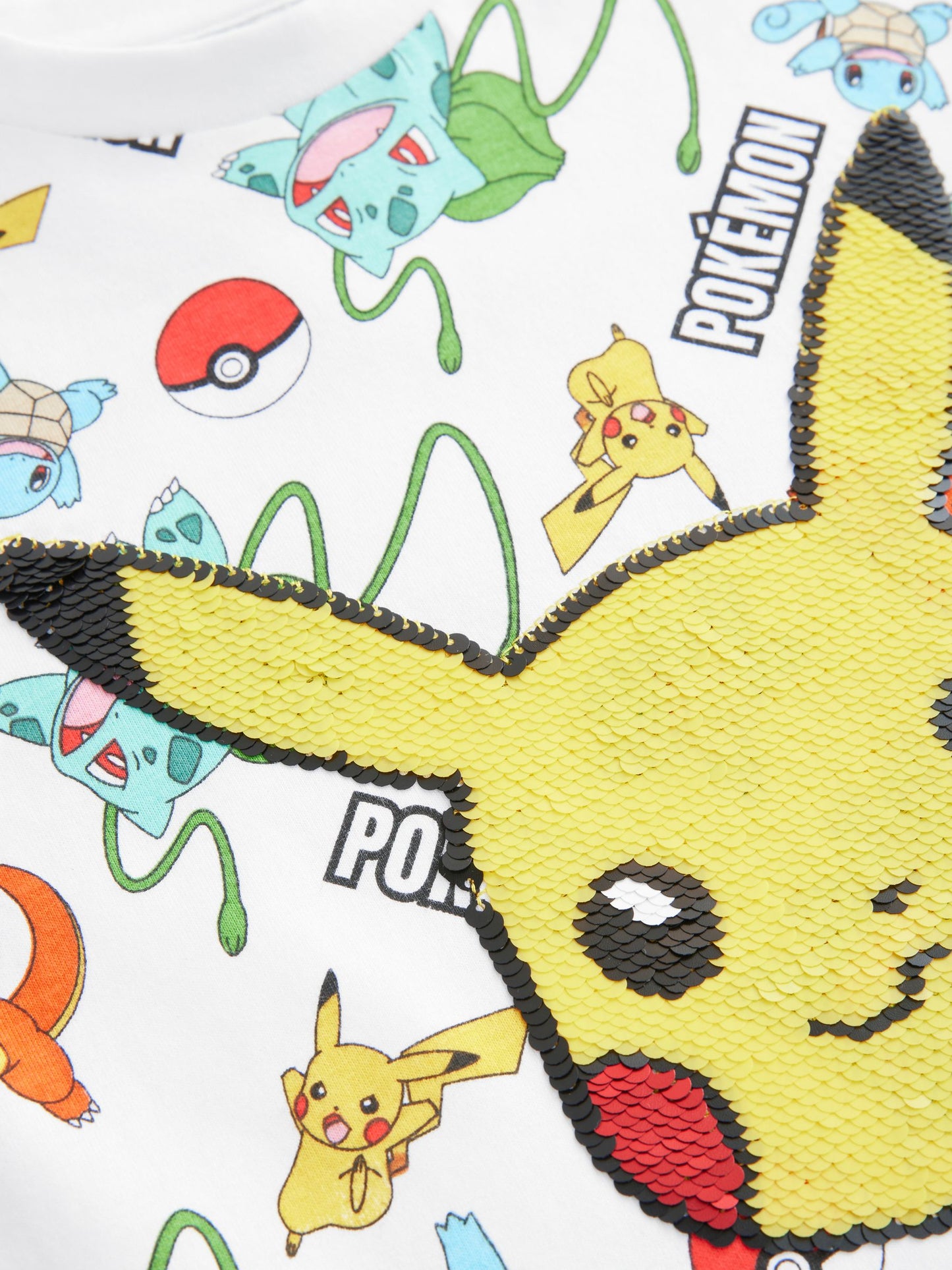 Dsiney Kidz - White All Over Print Pokémon Short Sleeve T-Shirt (3-16yrs) image 3