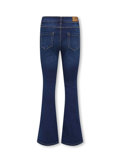 Dsiney Kidz - ONLY KIDS Blue Regular Waist Flared Jeans With Stretch image 5