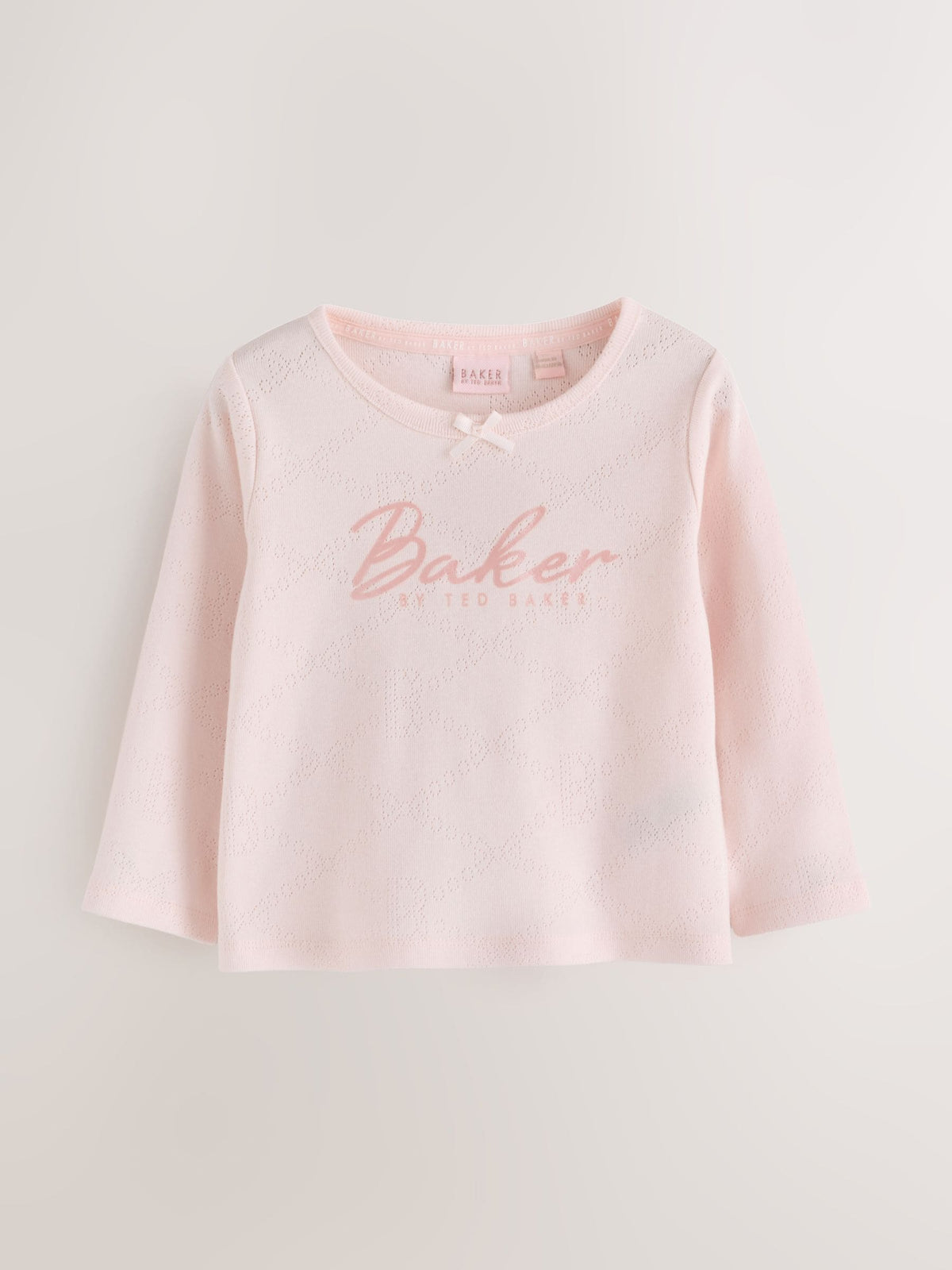 Baker by Ted Baker Pink Pointelle Pyjamas Set 2 Piece - image 2