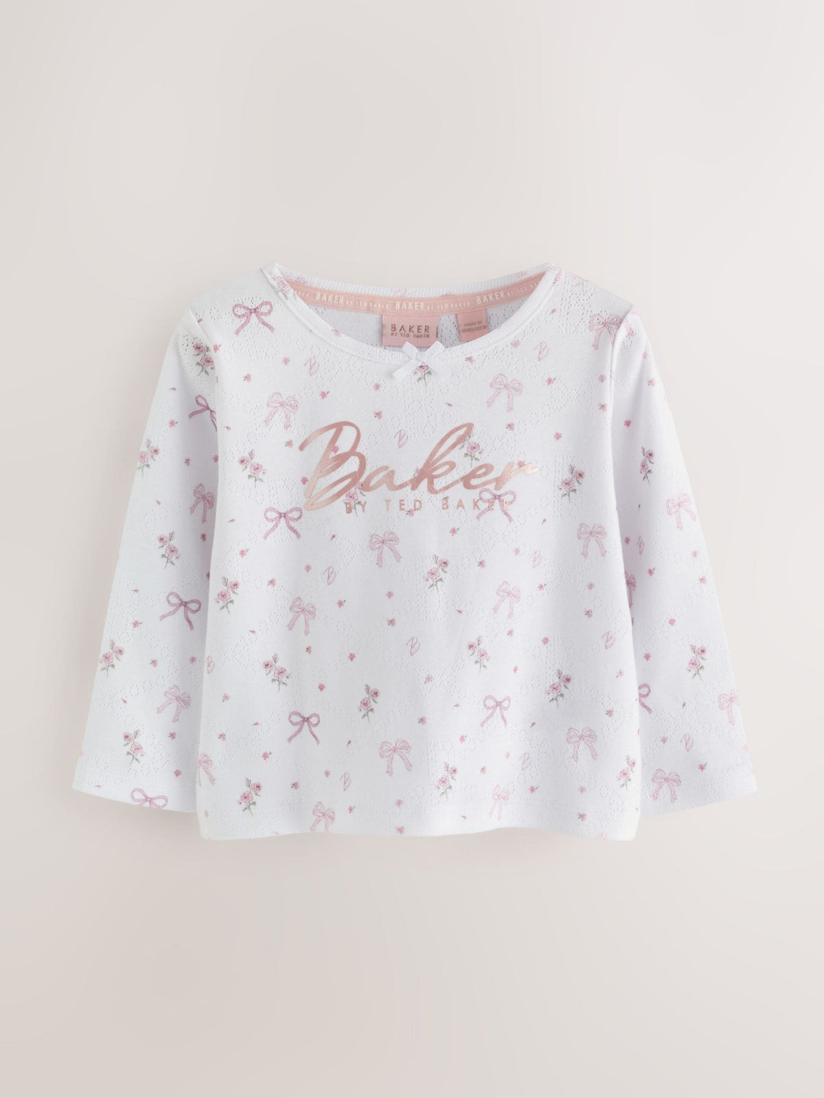 Baker by Ted Baker White Pointelle Pyjamas Set 2 Piece - image 2