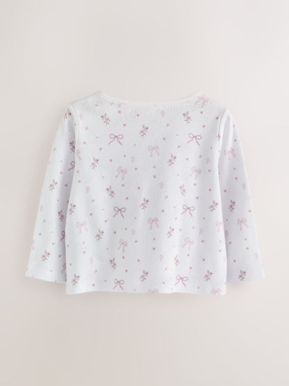 Baker by Ted Baker White Pointelle Pyjamas Set 2 Piece - image 3