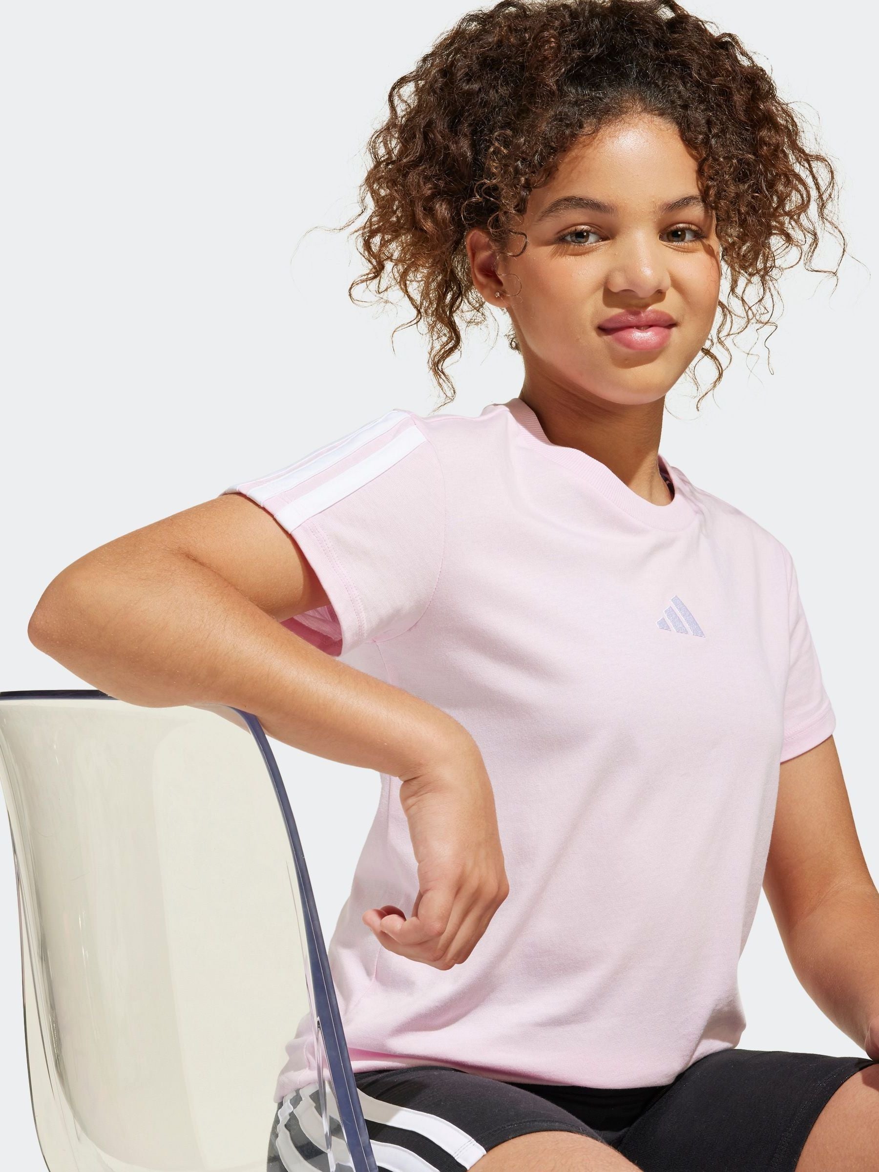 Dsiney Kidz - adidas Pink Essentials Kids T-Shirt image 5