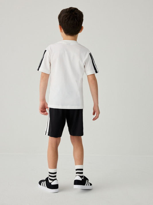 Dsiney Kidz - adidas White Essentials Little Kids T-Shirt Set image 2