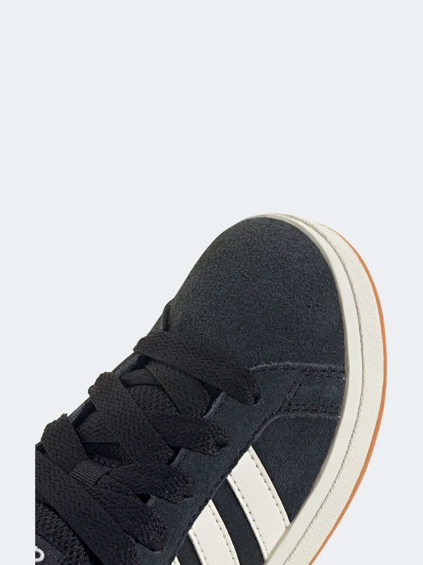 adidas Black Grand Court 00s Suede Lace Kids Trainers image 17