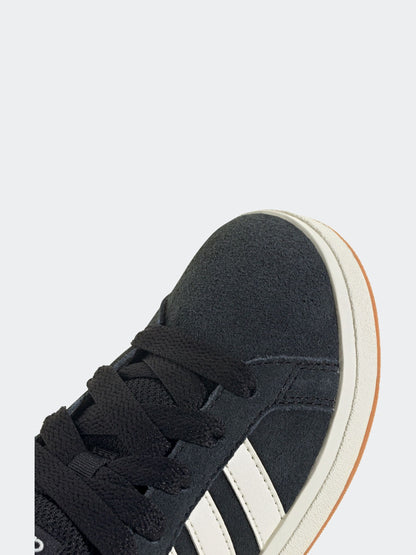 adidas Black Grand Court 00s Suede Lace Kids Trainers image 17