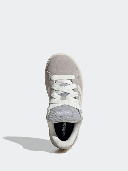 adidas Grey Grand Court 00s Suede Lace Kids Trainers image 14