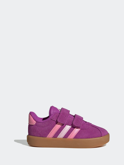 adidas Pink VL Court 3.0 Hook and Loop Trainers image 1
