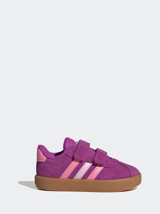 adidas Pink VL Court 3.0 Hook and Loop Trainers image 1
