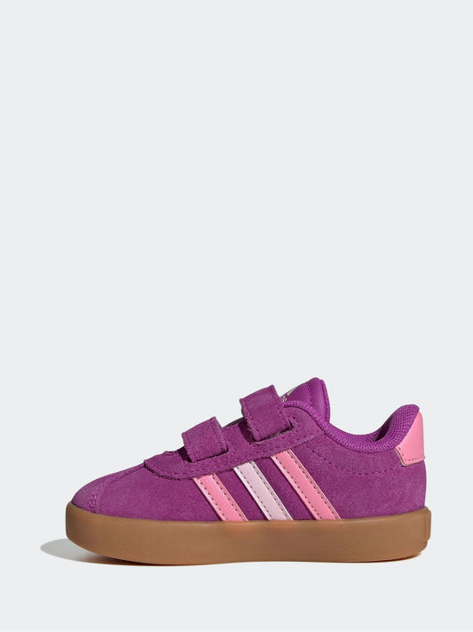 adidas Pink VL Court 3.0 Hook and Loop Trainers image 2