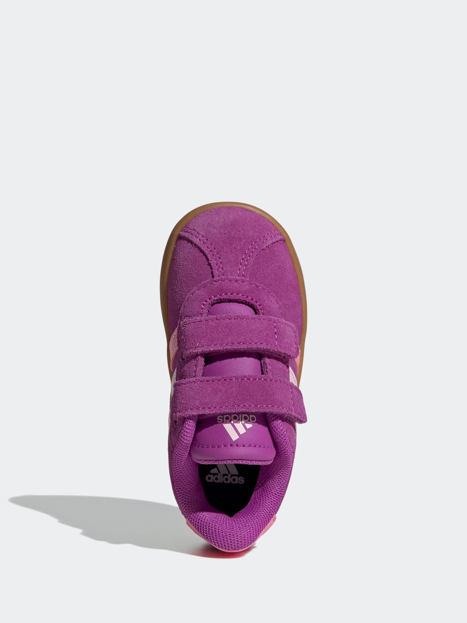 adidas Pink VL Court 3.0 Hook and Loop Trainers image 6