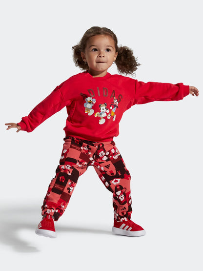 adidas Red Bubblecomfy Slip On Infant Trainers image 11