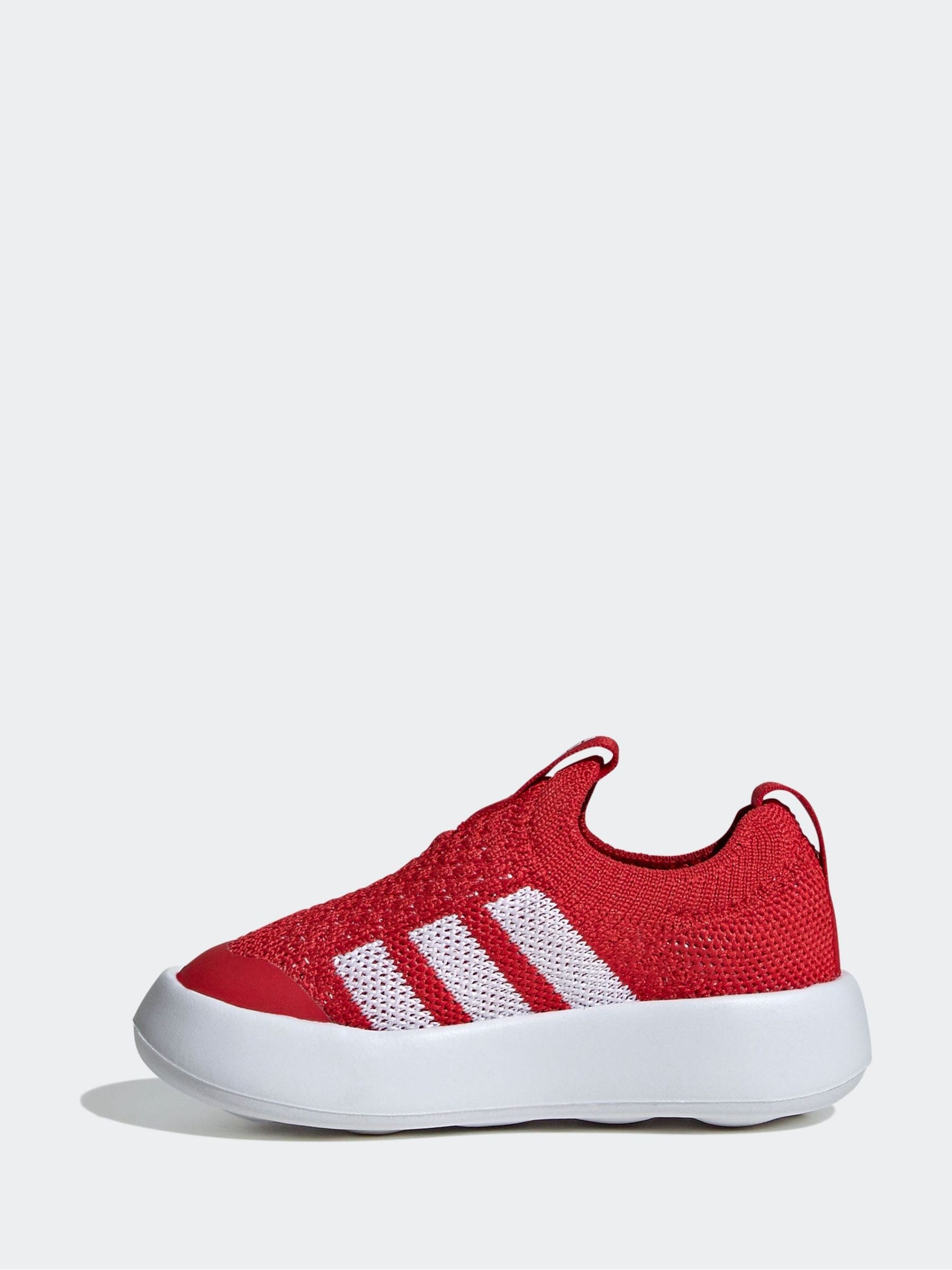 adidas Red Bubblecomfy Slip On Infant Trainers image 3