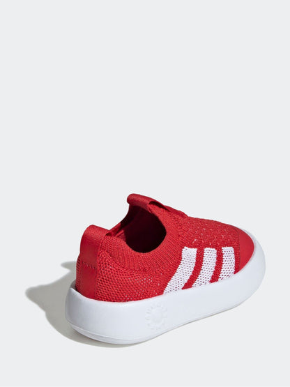 adidas Red Bubblecomfy Slip On Infant Trainers image 5