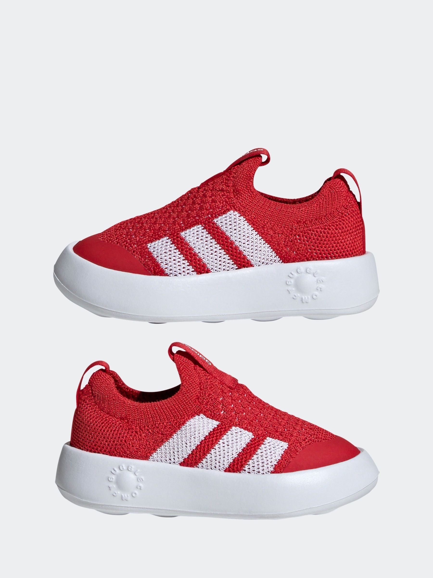 adidas Red Bubblecomfy Slip On Infant Trainers image 6