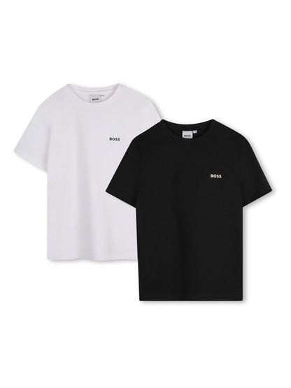 Dsiney Kidz - BOSS Black Chest Logo T-Shirts 2 Pack image 1