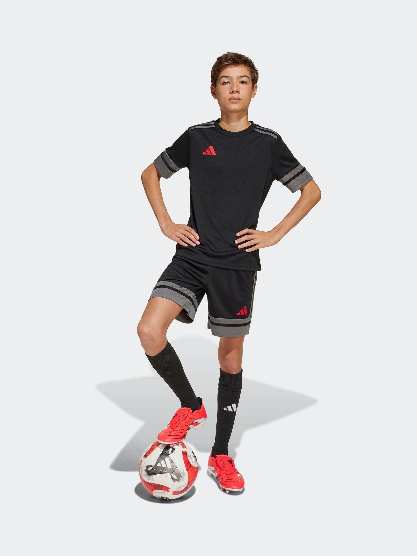 Dsiney Kidz - adidas Black/Chrome Squadra 25 Kids Shorts image 1