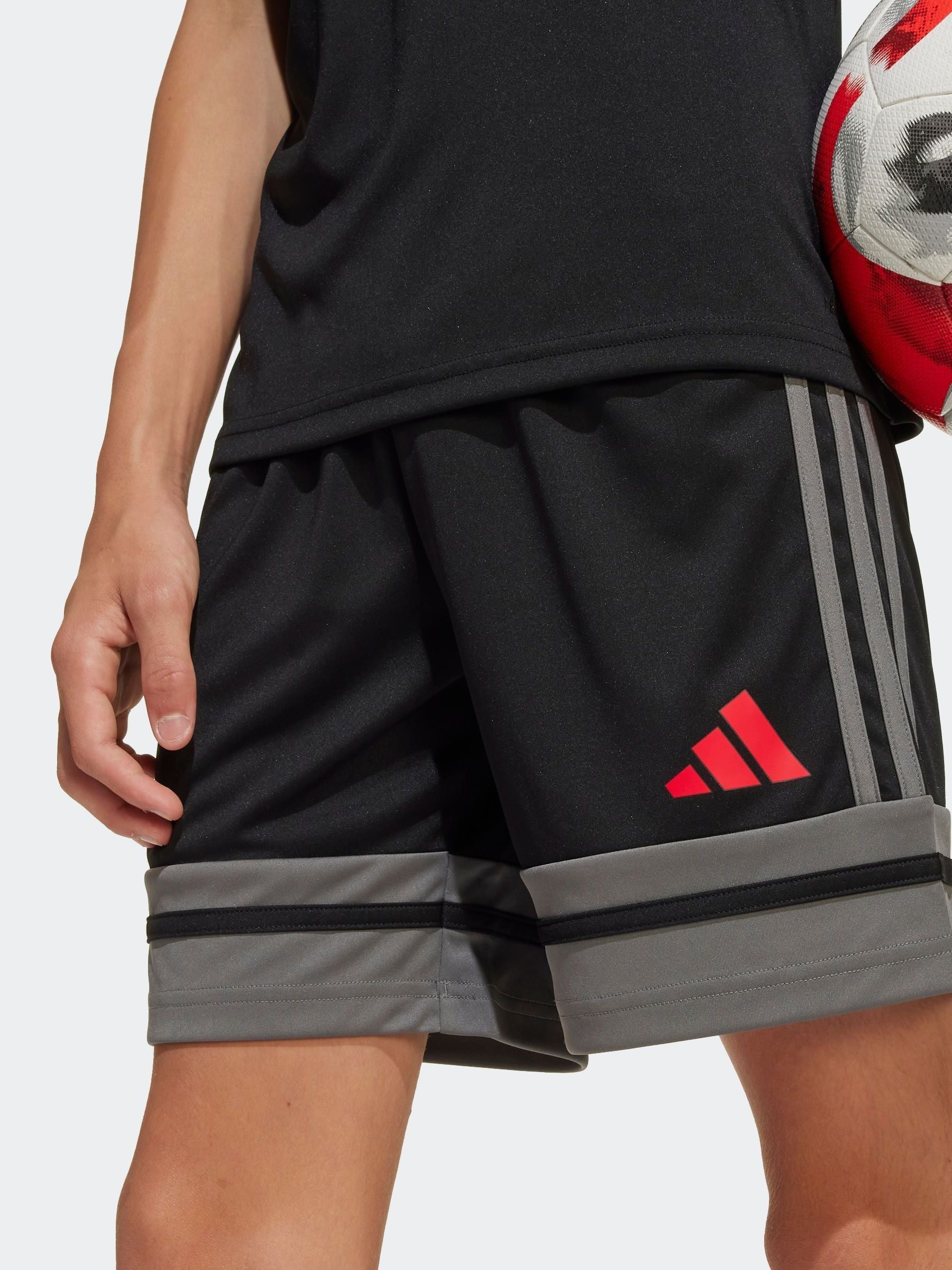 Dsiney Kidz - adidas Black/Chrome Squadra 25 Kids Shorts image 3